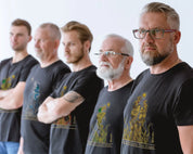 【昇運・守護・縁結びの京都一筆龍】 龍神御加護の絵画Tシャツ特殊書体【昇運金龍】