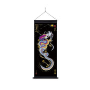 【昇運・守護・縁結びの京都一筆龍】神社、寺院樣の御礼／御守お祀り専用幕（中）【昇運虹龍】