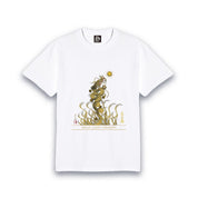 【昇運・守護・縁結びの京都一筆龍】 龍神御加護の絵画Tシャツゴシック体【昇運金龍】