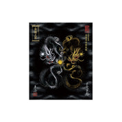 【お取替え／ご交換用＜額縁無し＞絵画のみ】龍神御加護の絵画（小）【守護黒金銀双龍】