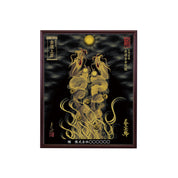 【昇運・守護・縁結びの京都一筆龍】 龍神御加護の絵画(小)【昇運金金双龍】