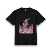 【昇運・守護・縁結びの京都一筆龍】 龍神御加護の絵画Tシャツ明朝体【昇運桜龍】