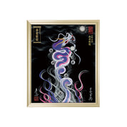 【昇運・守護・縁結びの京都一筆龍】 龍神御加護の絵画(小)【昇運艶龍】