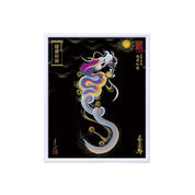 【昇運・守護・縁結びの京都一筆龍】 龍神御加護の絵画(小)【昇運虹龍】