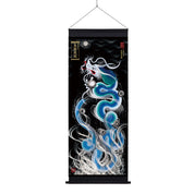【昇運・守護・縁結びの京都一筆龍】神社、寺院樣の御礼／御守お祀り専用幕（大）【昇運青龍】