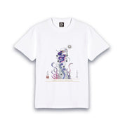 【昇運・守護・縁結びの京都一筆龍】 龍神御加護の絵画Tシャツ特殊書体【昇運艶龍】