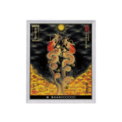 【昇運・守護・縁結びの京都一筆龍】 龍神御加護の絵画(小)【昇運紅葉双龍】