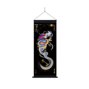 【昇運・守護・縁結びの京都一筆龍】神社、寺院樣の御礼／御守お祀り専用幕（中）【昇運虹龍】