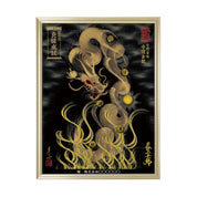 【昇運・守護・縁結びの京都一筆龍】 龍神御加護の絵画(大)【守護金龍】