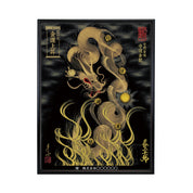 【昇運・守護・縁結びの京都一筆龍】 龍神御加護の絵画(大)【守護金龍】