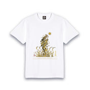 【昇運・守護・縁結びの京都一筆龍】 龍神御加護の絵画Tシャツ特殊書体【昇運金龍】