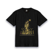 【昇運・守護・縁結びの京都一筆龍】 龍神御加護の絵画Tシャツ特殊書体【昇運金龍】