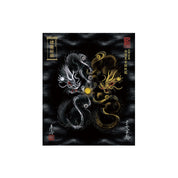 【お取替え／ご交換用＜額縁無し＞絵画のみ】龍神御加護の絵画（小）【守護黒金銀双龍】