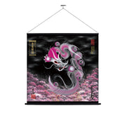 【昇運・守護・縁結びの京都一筆龍】神社、寺院樣の御礼／御守お祀り専用幕（大）【守護桜龍】