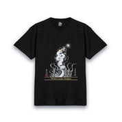 【昇運・守護・縁結びの京都一筆龍】 龍神御加護の絵画Tシャツ明朝体【昇運白龍】