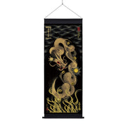 【昇運・守護・縁結びの京都一筆龍】神社、寺院樣の御礼／御守お祀り専用幕（大）【守護金龍】