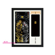 【昇運・守護・縁結びの京都一筆龍】神社、寺院樣の御礼／御守お祀り専用額(盾式卓上)【昇運黒金銀双龍】