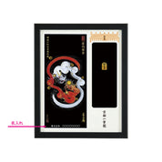 【昇運・守護・縁結びの京都一筆龍】神社、寺院樣の御礼／御守お祀り専用額(盾式卓上)【縁結び紅白守護双龍】