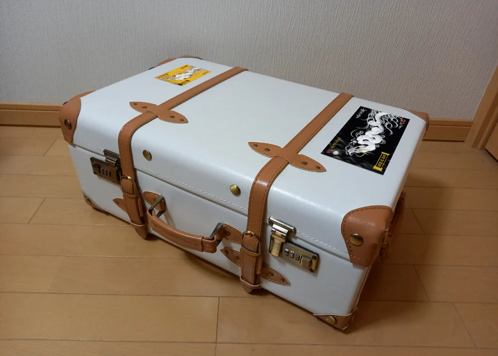 【昇運・守護・縁結びの京都一筆龍】 龍神御加護の絵画ステッカー【縁結び紅白守護双龍】